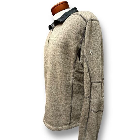 KuhlRevel 1/4 Zip Oatmeal Men's Performance Sweatshirt Activewear Size XL - Picture 7 of 15